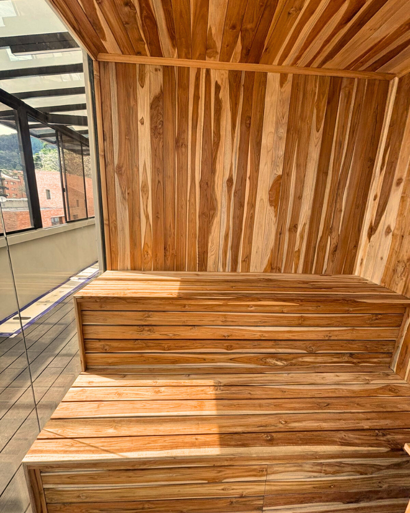 SUMINISTRO E INSTALACIÓN SAUNA MADERA TEKA 4